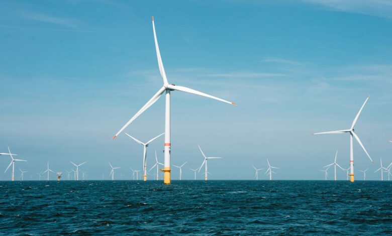 wind turbines in the water