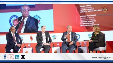 العدوان يتحدث عن التنمية المجتمعية في مؤتمر مصر للتعدين