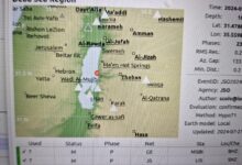 زلزال بقوة 3.6 ريختر يضرب جنوب البحر الميت